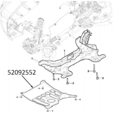 Защита двигателя Chevrolet Cobalt/Ravon R4 (GM)