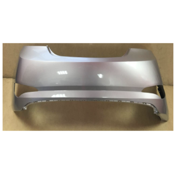 Задний Бампер (Цвет Серебро) для Hyundai Solaris Рестайлинг 2014–2017 — Готовый к Установке в Алматы и Астане — фото