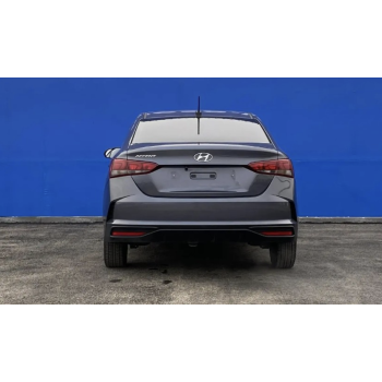 Задний Бампер ТехноПласт (Цвет Темно-серый V3G) для Hyundai Solaris 2020-н.в. — Готовый к Установке в Алматы и Астане — фото