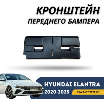 Кронштейн переднего бампера под фару правый на Hyundai Elantra 2023,2024,2025 (Оригинал) Алматы и Астана 
