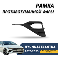 Рамка противотуманной фары левая (под двойной цоколь) Elantra 23-н.в. (Hyundai)