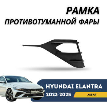 Рамка противотуманной фары левая для Hyundai Elantra 2023,2024,2025 Алматы Астана 