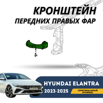 Кронштейн передних левых фар Hyundai Elantra 2023,2024,2025 (Оригинал) Алматы и Астана — фото