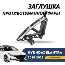 Заглушка противотуманной фары (хром) правая Elantra 20-23 (QPart)