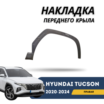 Накладка переднего правого крыла (фендер) для Hyundai Tucson 2020,2021,2022,2023,2024 EURO QPart Алматы Астана 