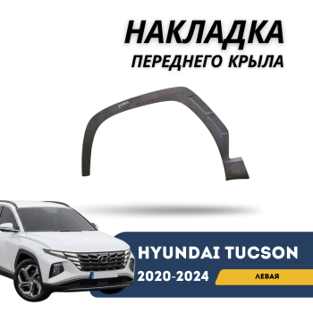Накладка переднего левого крыла (фендер) для Hyundai Tucson 2020,2021,2022,2023,2024 EURO QPart Алматы Астана — фото