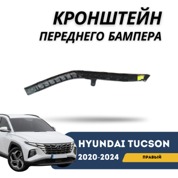Кронштейн переднего бампера правый для Hyundai Tucson 2020,2021,2022,2023,2024 EURO QPart Алматы Астана — фото