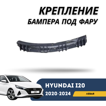 Крепление бампера под фару левое для Hyundai i20 2020,2021,2022,2023,2024 QPart Алматы Астана 